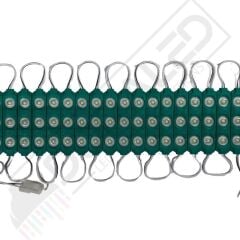 12 Volt Yeşil 1,5 Watt 3 lü Lensli 2835 Reklamcı Modül (10 Adet)