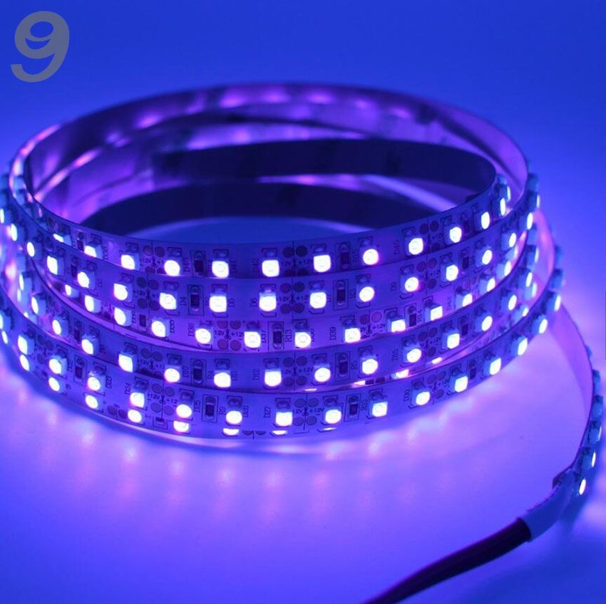 UV Şerit Led 12V 120 ledli 2835 Ledli Silikonlu Black Light (1Metre)