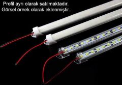 12 Volt BANTLI 5730 Ledli Led Bar Alüminyum Çubuk Led 72 Ledli Kırmızı 100cm