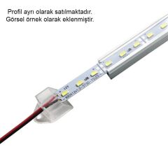 12 Volt BANTLI 5730 Ledli Led Bar Alüminyum Çubuk Led 72 Ledli Kırmızı 100cm