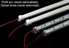 12 Volt BANTLI 5730 Ledli Led Bar Alüminyum Çubuk Led 72 Ledli Soğuk Beyaz 10000-15000K