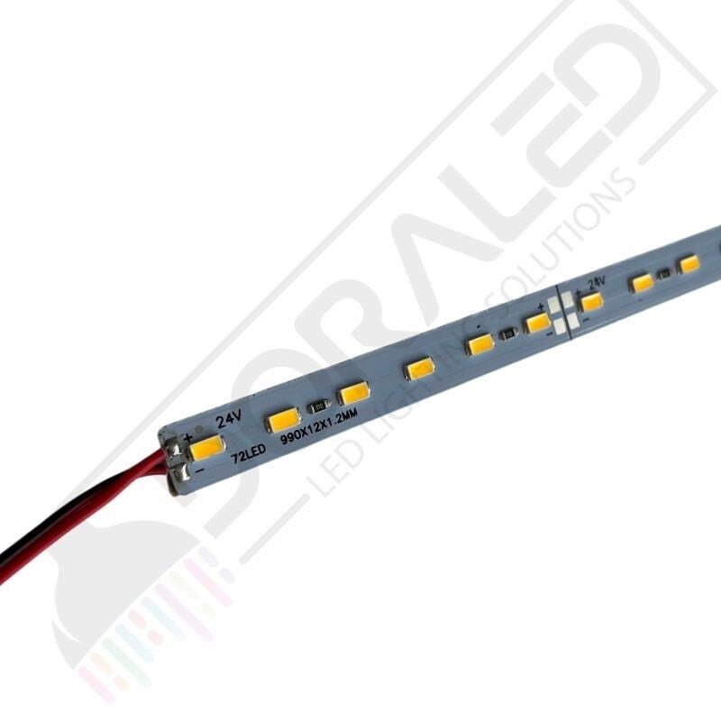 24 Volt BANTLI 5730 24 V Led Bar Alüminyum Çubuk Led 72 Ledli Natural Beyaz 4000-4500K 100cm