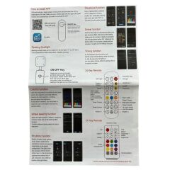 SPOT LEDLİ LED LAMBADER KÖŞE PİXEL RGB+WW+GÜN IŞIĞI TELEFON+KUMANDA KONTROLLÜ