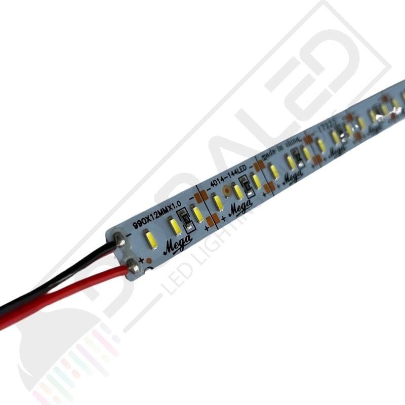 12 Volt 4014 Ledli Led Bar Alüminyum Çubuk Led 144 Sık Ledli Beyaz 6000-6500K 100cm 12V