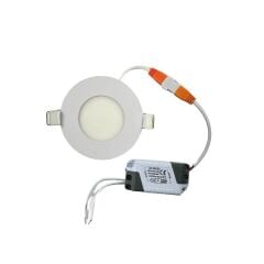 Sıvaaltı Beyaz (Gömme) Led Panel-Spot Lamba Işık Gücü: 3W  Dış Çap:8,5 cm Delik Çap:7,5 cm