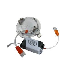 Sıvaaltı Beyaz (Gömme) Led Panel-Spot Lamba Işık Gücü: 3W  Dış Çap:8,5 cm Delik Çap:7,5 cm