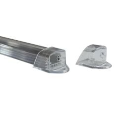 Lineer Alüminyum Boş Kasa Profil - Led Bar Boş Kasa Şeffaf Cam 1Metre 2 Kanallı