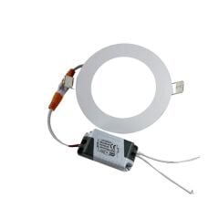 Sıvaaltı Beyaz (Gömme) Led Panel-Spot Lamba Işık Gücü:6W Dış Çap:12 cm Delik Çap:10,5 cm