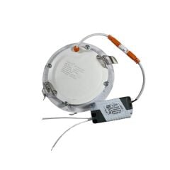 Sıvaaltı Beyaz (Gömme) Led Panel-Spot Lamba Işık Gücü:6W Dış Çap:12 cm Delik Çap:10,5 cm