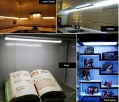 220 Volt 2835 Çubuk Led 30 CM Kasalı Dim Edilebilir Bar Led 220V Beyaz 6000-6500K-Şeffaf Cam 30cm