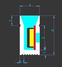 10x8mm 6500K Beyaz 12 Volt 25M Flat Neon Led 2,5Cm de Bir kesilebilir Mobilya Gömme Düz Neon