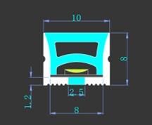 4x8mm 6500K Beyaz 12 Volt 25M Flat Neon Led 2,5Cm de Bir kesilebilir Mobilya Gömme Düz Neon