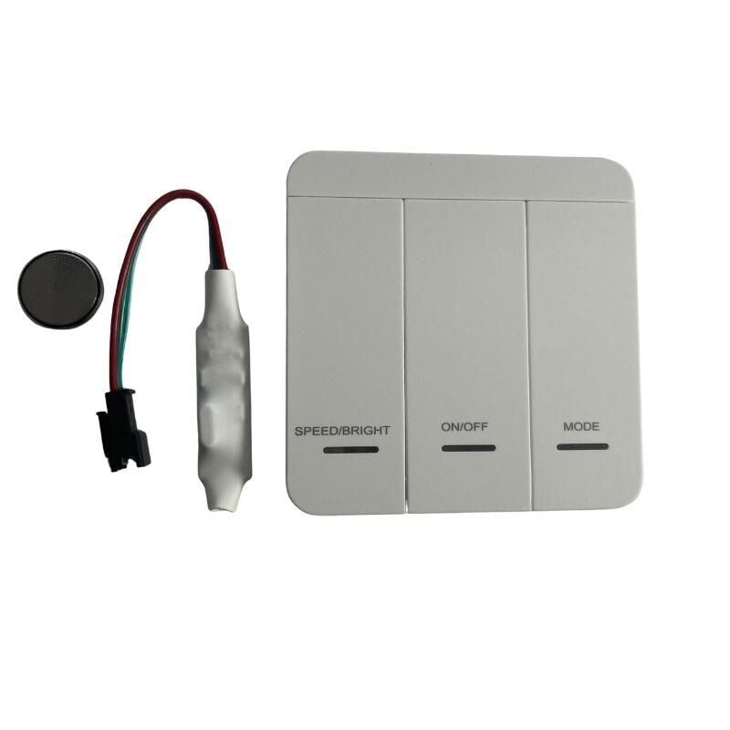 Anahtarlı Duvar Tipi Tek Renk Pixel Şerit Kontrol Devresi 12-24 Volt