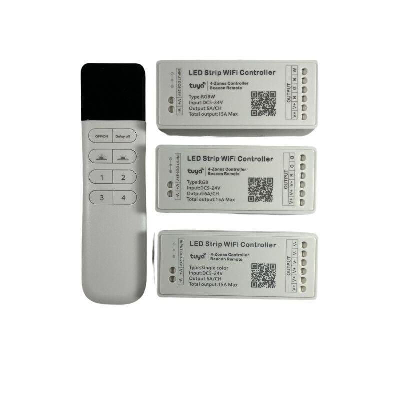 Tuya Destekli Wifi Kontrollü Dimmer Şerit Led Kontrol Devresi - 3 Kanal