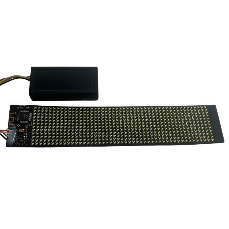 Bluetooth Lu Telefon Kontrollü Şapka Ekranı PB-1248 Flexible Matrix Led Ekran 5V 12*48 dots 152*32mm