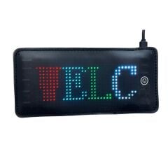 Bluetooth Lu Telefon Kontrollü T-Shirt ve Çanta Ekranı- PT-1632 Flexible Matrix Led Ekran 5V 16*32 dots 170*70mm