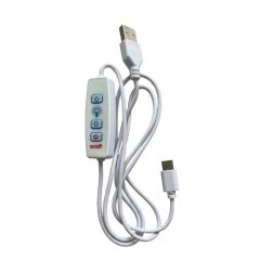 100 cm Dimmer li USB Giriş TYPE-C Çıkışlı Kablo 2 Amper Dim Edilebilir USB Kablo