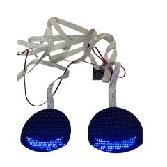 PB-3264 Araç Far Ledi Bluetooth Kontrollü Matrix Led ŞEYTAN GÖZ-DEVİL EYE 12V 1,5M KABLO 32*64 dots 100*87mm