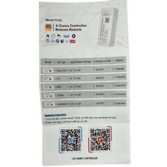 Tuya Destekli Wifi Kontrollü RGBW Şerit Led Kontrol Devresi 5-24V