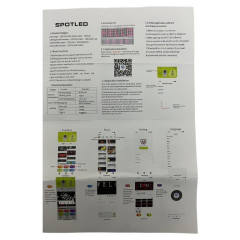 PB-4896 Araç Far Ledi Bluetooth Kontrollü Matrix Led ŞEYTAN GÖZ-DEVİL EYE 12V 1,5M KABLO 48*96 dots 110*70mm