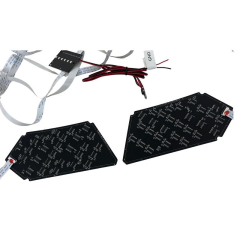 PB-6096 Araç Far Ledi Bluetooth Kontrollü Matrix Led ŞEYTAN GÖZ-DEVİL EYE 12V 1,5M KABLO 60*96 dots 110*75mm