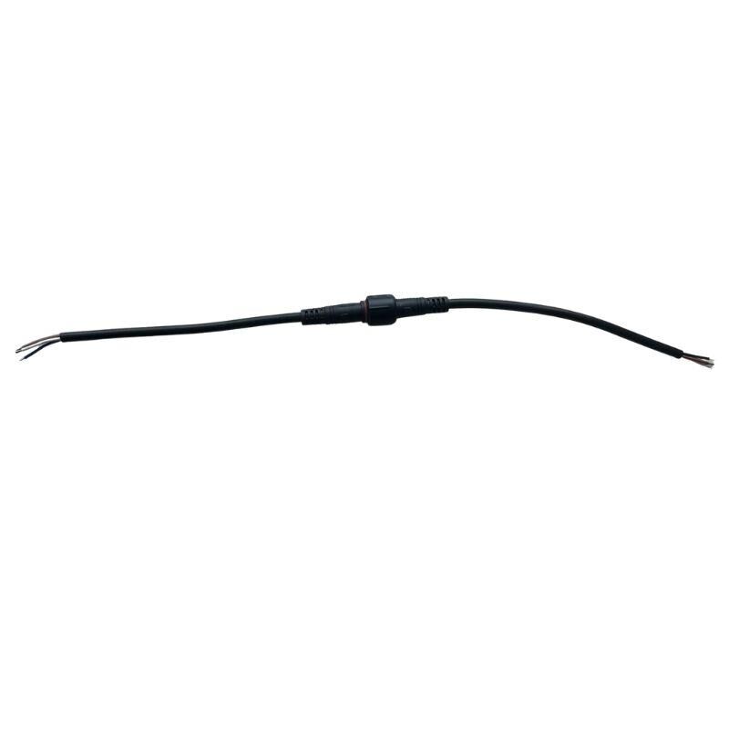 Su Geçirmez Soketli Kablo Siyah 4X0,22 Dişi Erkek Takım Plastik IP67 (5 Adet)