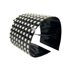 WS2812B Matrix Dijital Esnek Ekran 8x32 RGB Led Ayrı Ayrı Adresli Matrix Ekran 5V
