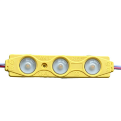 12 Volt Sarı 1,5 Watt 3 lü Büyük Lensli 2835 Reklamcı Modül (10 Adet)