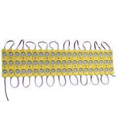 12 Volt Sarı 1,5 Watt 3 lü Büyük Lensli 2835 Reklamcı Modül (10 Adet)