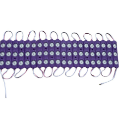 12 Volt Mor 1,5 Watt 3 lü Büyük Lensli 2835 Reklamcı Modül (10 Adet)