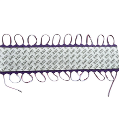 12 Volt Mor 1,5 Watt 3 lü Büyük Lensli 2835 Reklamcı Modül (10 Adet)