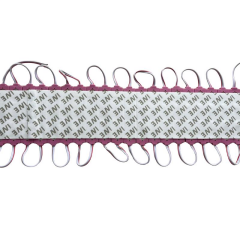 12 Volt Pembe 1,5 Watt 3 lü Büyük Lensli 2835 Reklamcı Modül (10 Adet)