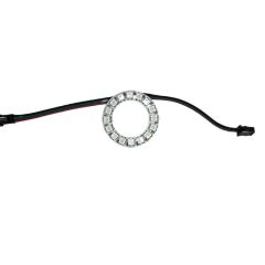 WS2812B Matrix Dijital Yuvarlak Pixel Led 16 Led Halka RGB Led Ayrı Ayrı Adresli Matrix Ekran 5V Dış Çap 48mm İç Çap 30mm