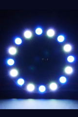 WS2812B Matrix Dijital Esnek Ekran 16 Led Halka RGB Led Ayrı Ayrı Adresli Matrix Ekran 5V Dış Çap 48mm İç Çap 30mm