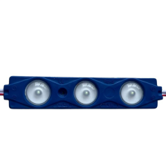 12 Volt Turkuaz 1,5 Watt 3 lü Büyük Lensli 2835 Reklamcı Modül (10 Adet)