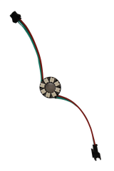 WS2812B Matrix Dijital Yuvarlak Pixel Led 8 Led Halka RGB Led Ayrı Ayrı Adresli Matrix Ekran 5V Dış Çap 28mm İç Çap 13mm