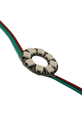 WS2812B Matrix Dijital Yuvarlak Pixel Led 8 Led Halka RGB Led Ayrı Ayrı Adresli Matrix Ekran 5V Dış Çap 28mm İç Çap 13mm