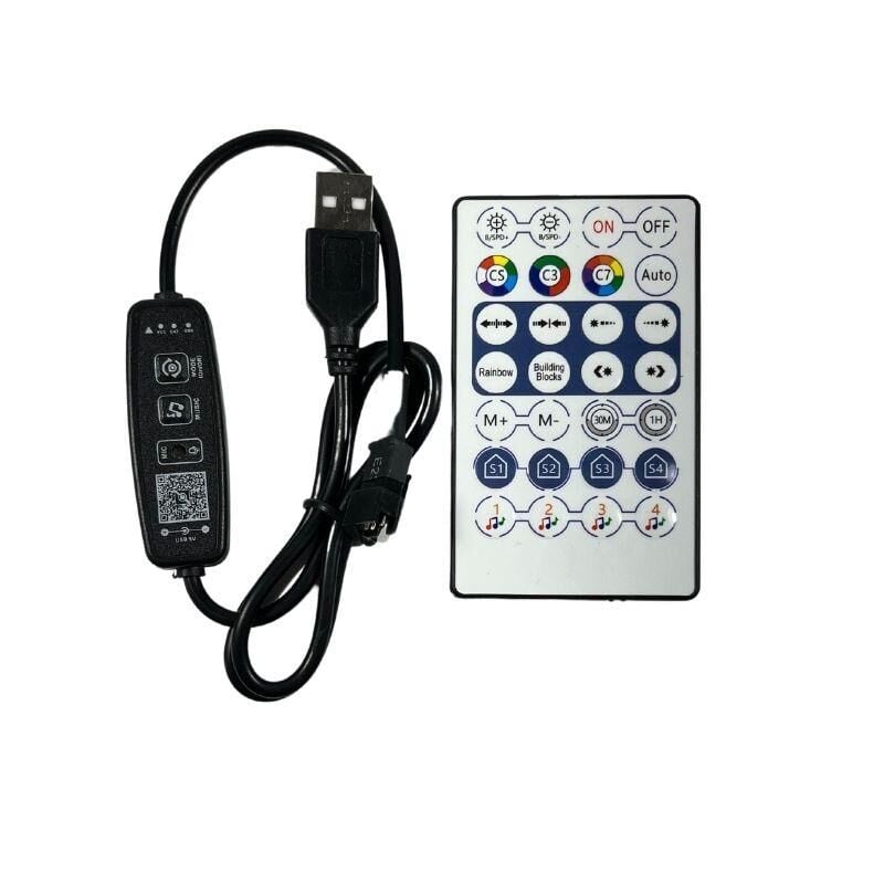 USB Girişli Bluetooth WS2811-WS2812B Pixel Kontrol Devresi Müzik Modlu