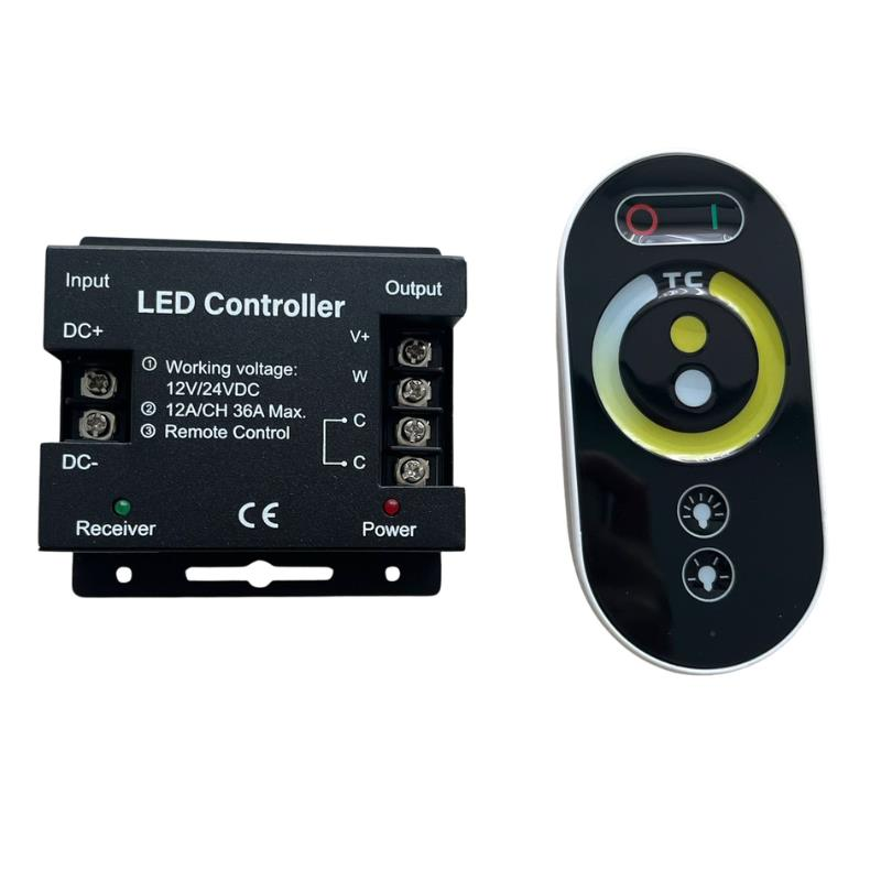 CCT-Tunable Touch-Dokunmatik Led Kontrol Kumandası RF 36A 12-24V (Kodlu)