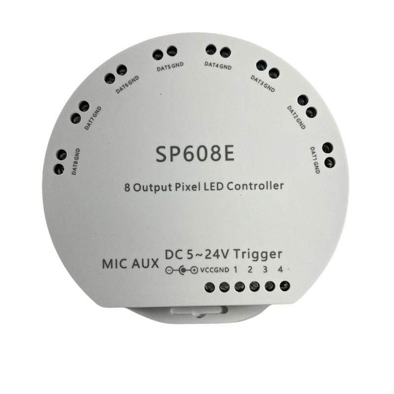 SP608E 8 Kanal WS2811-WS2812B Pixel Kontrol Devresi 5-24V