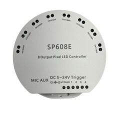 SP608E 8 Kanal WS2811-WS2812B Pixel Kontrol Devresi 5-24V