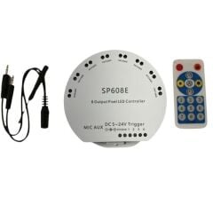 SP608E 8 Kanal WS2811-WS2812B Pixel Kontrol Devresi 5-24V