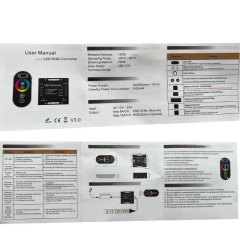 RGB Touch-Dokunmatik Led Kontrol Kumandası RF 36A 12-24V (Kodlu)