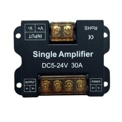 DİMMER-Tek Kanal Led Amplifier- Repeater Güçlendirici 12-24V 30A