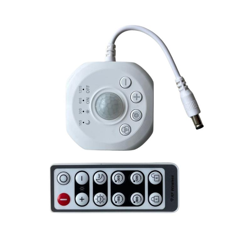 5V 12V 24V DC Hareket Sensörü Pır Dedektör RF Kumandalı Zaman Ayarlı