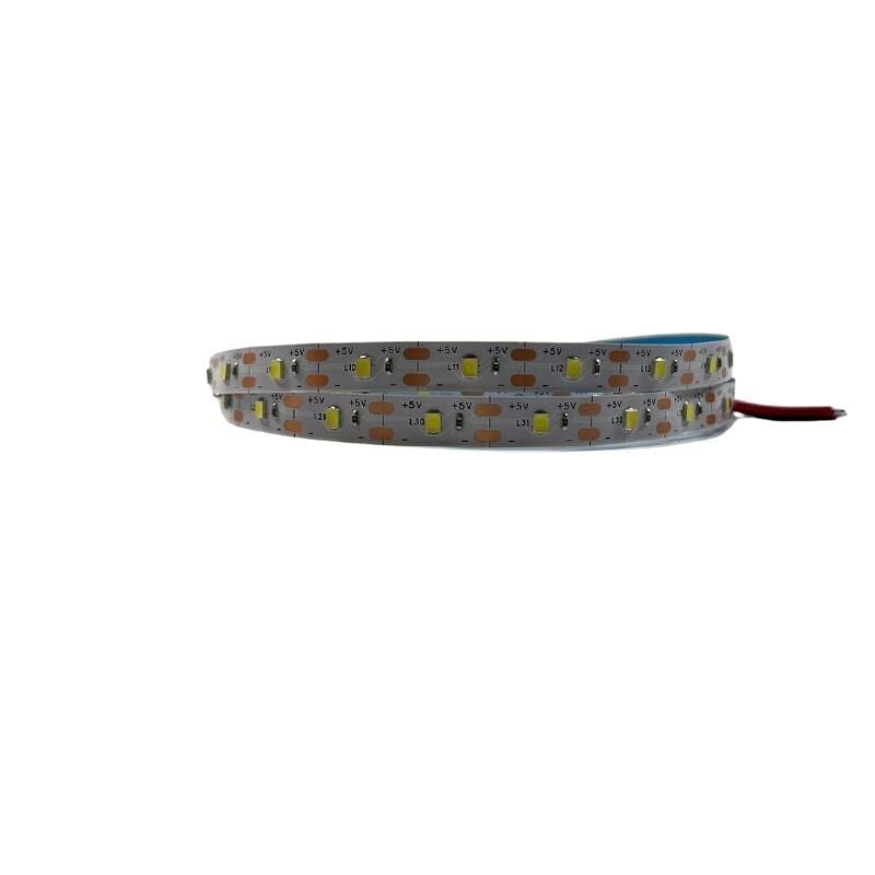 5V Şerit Led 2835 Beyaz 60 Led 8mm 5 Volt Şerit Led (IP20) (5 Metre)