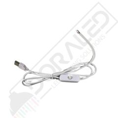 100 cm Swich li USB Erkek Kablo 2 Amper Ucu Açık Anahtarlı Beyaz USB Kablo
