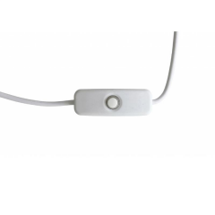 100 cm Swich li USB Erkek Kablo 2 Amper Ucu Açık Anahtarlı Beyaz USB Kablo