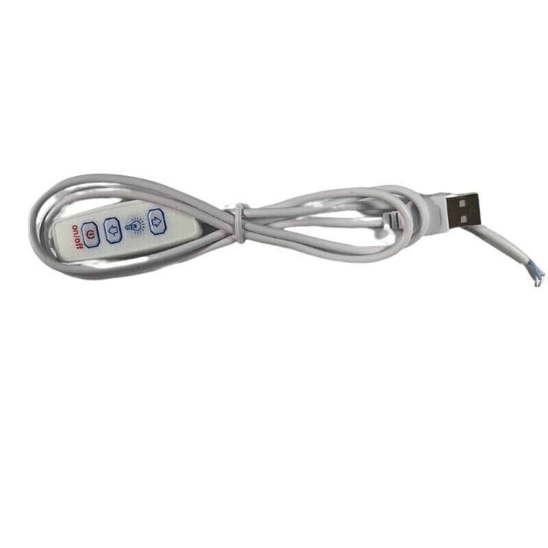 100 cm Dimmer li USB Erkek Kablo 2 Amper Ucu Açık Dim Edilebilir USB Kablo