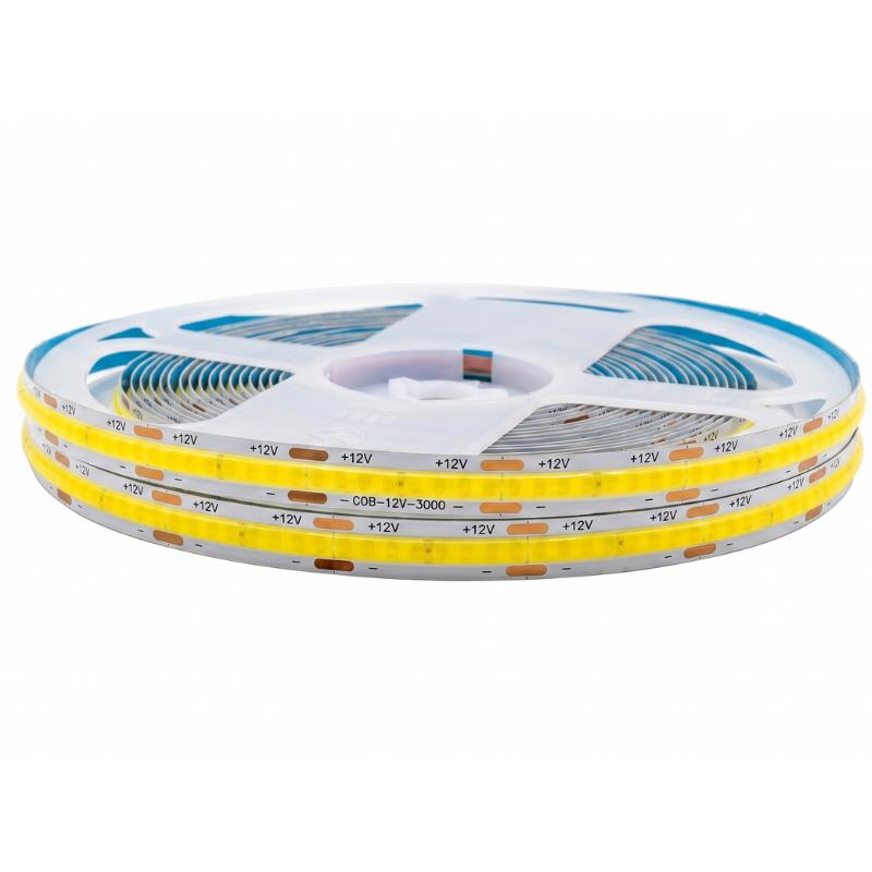 12V 8MM Esnek Cob Şerit Led 10000K Soğuk Beyaz 320 Ledli IP20 5M